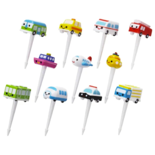 はたらくのりものピック　キャラ弁/お弁当ピック/フードピック