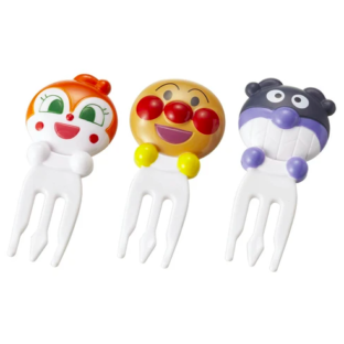 17アンパンマン　ニコニコフォークピック　キャラ弁/お弁当ピック/フードピック