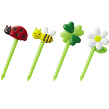 ハニー＆フラワーピック　キャラ弁/お弁当ピック/フードピック