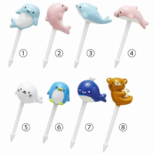 イルカと海のおともだちピック　キャラ弁/お弁当ピック/フードピック