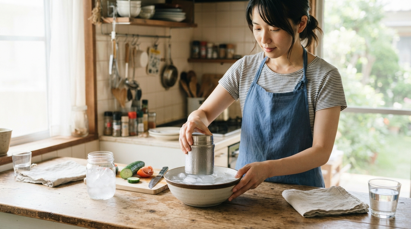 冷たいメニューでの使い方
