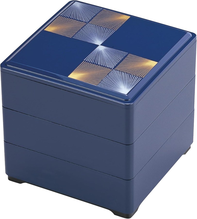 若泉漆器 三段重箱 6.5寸 H-157-3A